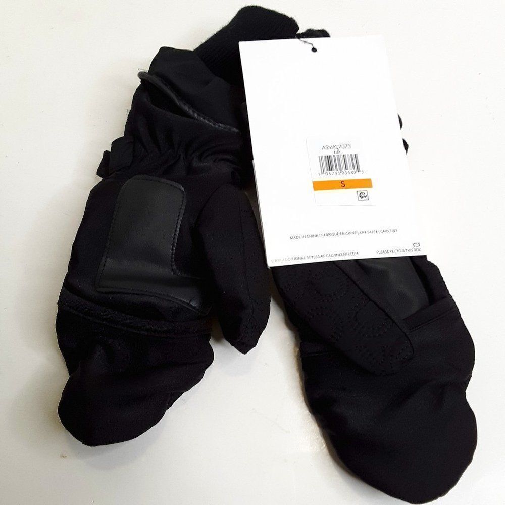 Calvin Klein Monogram Black Winter Tech Gloves size S